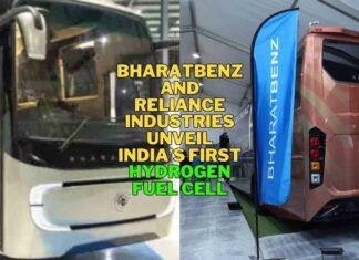 BharatBenz and Reliance Industries Unveil India first Hydrogen Fuel Cell Intercity Luxury Coach