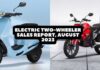 Electric Two-Wheeler Sales Report, August 2023