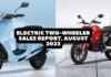 Electric Two-Wheeler Sales Report, August 2023